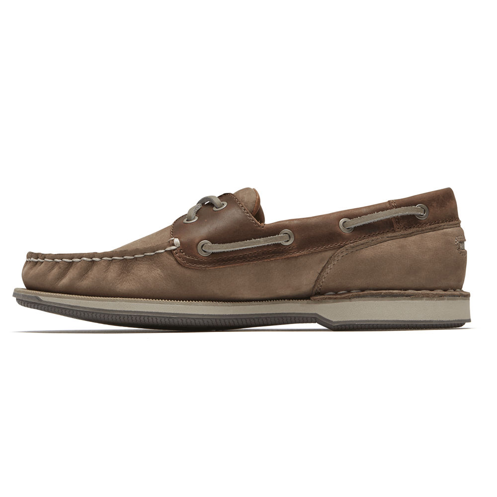 Rockport Boat Shoes For Mens Grey - Perth - PZ4857209